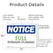 Signmission Full Nitrogen Cylinders OSHA Notice Sign, Plastic, 14in W x 10in L, 2PK OS-2PACK-NS-P-1014-L-15738 - alternate 5
